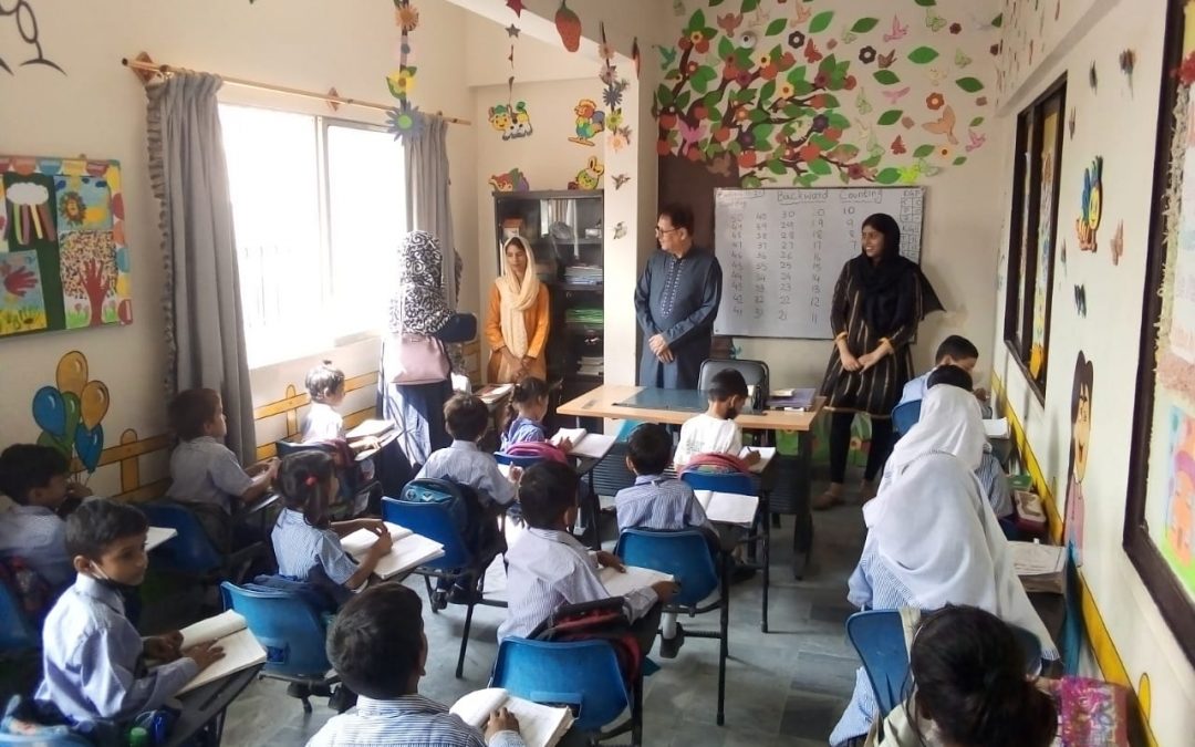 Chairman Dr, S.M.Zubair Masood visited vocational center & Noor ul ilm School, Gulshan e Iqbal Karachi