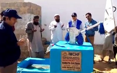 IMCHF Hand Pump Inauguration at Surjani Town, karachi on 10-January-2022