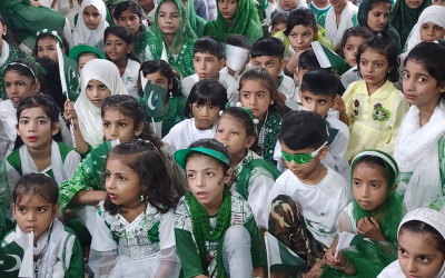 Independent day celebrated in Noor ul ilm school main campus